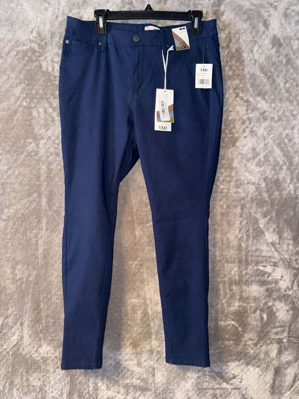 YMI Forever Color Mid-Rise Hyper Stretch Skinny Jeans Navy Size 2X